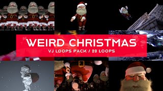 Weird Christmas VJ Loops Pack Updated