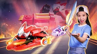精靈戰車機甲變形！為小穎的騎士夢想出擊丨阿哦玩具 ao toys