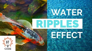 Water Ripples Effect in JavaScript | HTML | CSS - GT Code