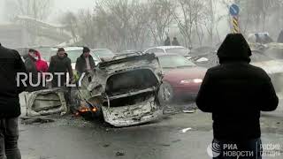Almaty resident describes 'turbulent' situation in metropolis amid ongoing protests *STILLS*