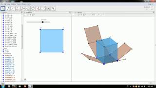 TUTORIAL MUDAH : MEMBUAT ANIMASI JARING-JARING BALOK DI GEOGEBRA