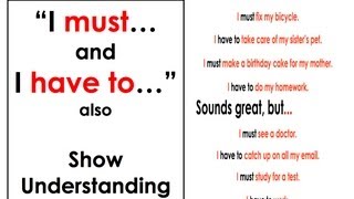I must... | I have to... | Obligations | Easy English Conversation Practice | ESL