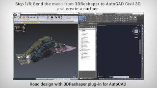 Road design with 3DReshaper plug-in for AutoCAD