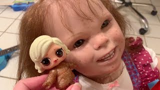 Little Mary Charlotte gets some L.O.L. Surprise dolls!
