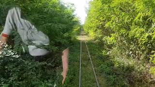 Вид из кабины машиниста Хмельник - Берегово  / Cabride Khmelnik - Berehovo