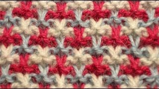 Узоры спицами - Ленивый узор лицевыми петлями