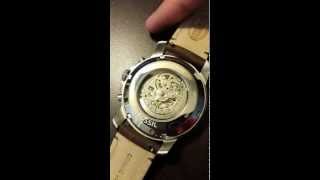 Fossil ME3027 Grant Automatic Leather Watch - Brown