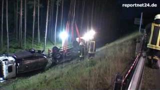 Milch-LKW verunglückt - Oberhavel