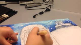 Eis Elfe mit COPIC Marker Ciao colorieren