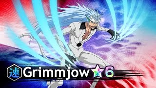 Grimmjow 6★ (Speed/Blue) gameplay on Hachi Raid [Bleach Brave Souls]