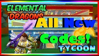 All New Codes For Elemental Dragons Tycoon [Thunder Isle Update] (2020) |ROBLOX