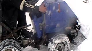 минитрактор"АРКАШКА" 4Х4 самодельный.чистим снег!