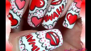 Pop Art Inspired MWAH Nails!