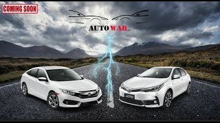 Toyota Corolla Grande vs Honda Civic |2017| Crash Test | Trailer