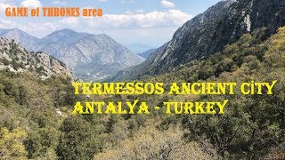 TERMESSOS ANCIENT CİTY and ROAD ( real GAME OF THRONES area ) Antalya TURKEY 1080p HD 2019