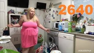 ADELESEXYUK PUTTING THE FOOD SHOPPING AWAY
