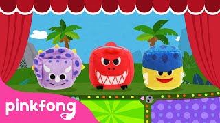 Show de Cubos con Dinosaurios |???? Tiranosaurio Rex y más dinosaurios para niños | Pinkfong Juguetes