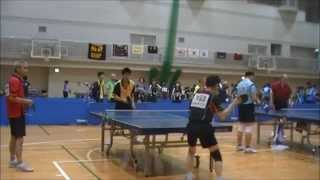 卓球　棒立ちスタイルで試合に出てみた　Tabletennis Non-footwork style