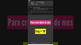 + ️ Crear rangos de fechas en un dataframe | Días o meses | Pandas | Python | Shorts
