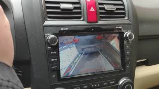 Камера заднего вида Honda CR- V(RE) (расстояние при парковке).