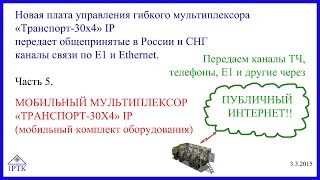 Цифровой мультиплексор передает Е1 и Ethernet в машину связи