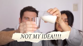 HUSBAND TRIES MY BREASTMILK! LOL
