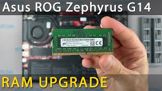 Asus ROG Zephyrus G14 GA401 How to upgrade RAM memory