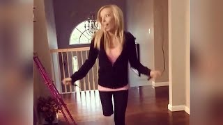 Lovely Amputee Girl Rope Jumping #1