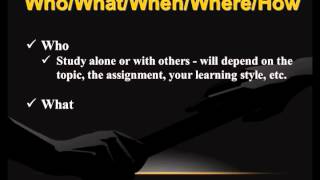 Student Success & Academic Advising presents Study Skill Strategies