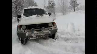 Паджеро 2 по снегу проба 2 Pajero II in the snow sample 2