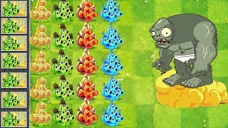 Plants vs Zombies 2 All Pea Pod vs Zomboss Fight !