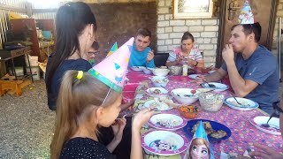 Празднуем день рождения Насти. 10 ЛЕТ