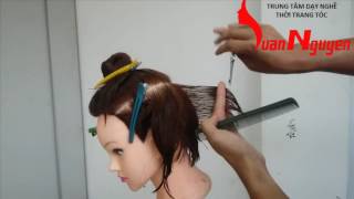Hướng dẫn cắt tóc ngắn ( TomBoy) - Đào tạo cắt Tóc ( Bài 1 ) LUANNGUYEN