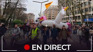 Bruxelles: mobilisation européenne contre les mesures sanitaires