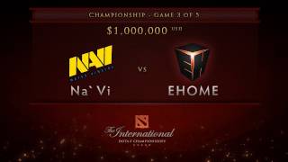 EHOME vs NaVi - Game 3, Championship Finals - Dota 2 International - Russian Commentary
