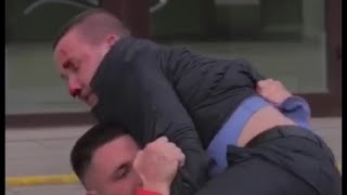 Литвин разбил лицо быдлу! Драка Литвина