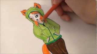 Let's Draw! #2: Fox Girl with Hoodie