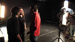 making of video clip 'Ay Haití!'