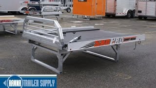 2016 SNOPRO Aluminum Sport Deck (Snowmobile / ATV Hauler) with 11 Foot Ramp, Quad Ply Decking