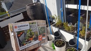 Gardena city gardening Bewässerungssytem auf meinem Südbalkon 4K