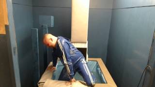 Gabe Gets Dunked in Blue Rubber Jogging Suit