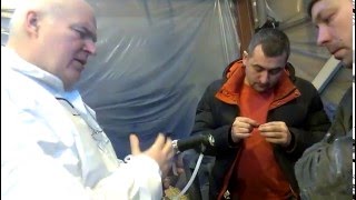 Электростатическое распыление краски, обучение, настройка, инструктаж , краскопульт Ransburg