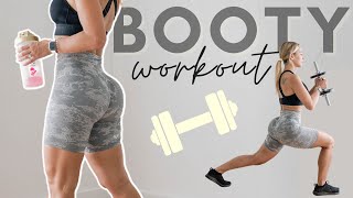 GROW BOOTY WORKOUT with DUMBBELLS - with Vicky Justiz