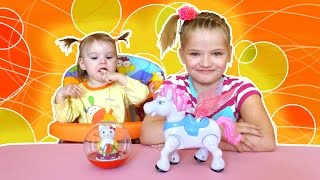 Лошадка-поняшка, неваляшка Hello Kitty. Loshadka-ponyashka, Hello Kitty