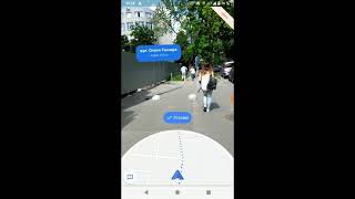 Режим дополненной реальности (VR) в Google maps