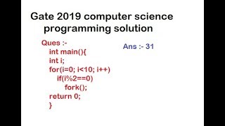 gate 2019 cs | programming solution | hindi | part 5