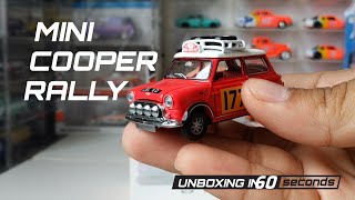 UNBOXING in 60 - Diecast Tiny Model Hongkong Mini Cooper Rally