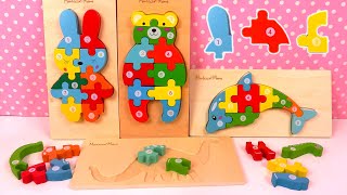 Apprendre les Couleurs et Chiffres Puzzle Animaux