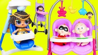 LOL SURPRISE Baby Sit Custom Punk Pet Glitterati Series 4 Glam Glitter Dolls for Kids | ToyEggVideos