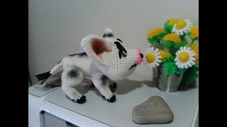 Грустный поросенок Пуа, ч.1. The sad pig Pua, р.1. Amigurumi. Crochet. Амигуруми.